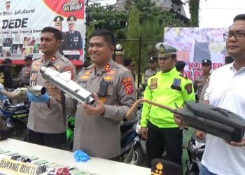 Serap Laporan Melalui AA DEDE Curhat Dong, Polres Sukabumi Amankan Puluhan Motor