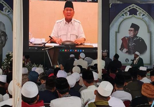 Prabowo Subianto Sapa Warga Sukabumi di Puncak dan Tahlil Akbar, Haol KH. Ahmad Makki
