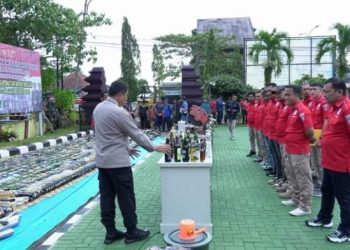 Ketua DPRD Apresiasi Kinerja Polres Sukabumi, Sambut Ramadhan Sejumlah BB di Pemusnahkan