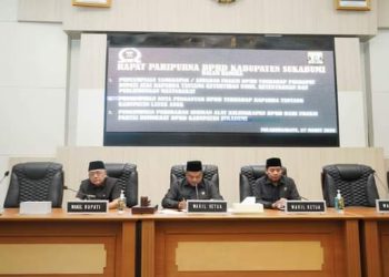 Rapat Paripurna DPRD Kabupaten Sukabumi, Tiga Agenda Penting Di Bahas