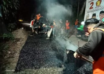 Hari Raya Usai, Dinas PU Kabupaten Sukabumi Laksanakan Perbaikan Sejumlah Keruskan Infrastruktur