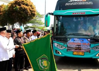 Wakil Bupati Lepas 400 Jamaah Haji Asal Kab. Sukabumi