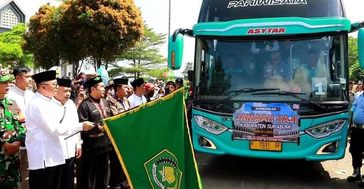 Wakil Bupati Lepas 400 Jamaah Haji Asal Kab. Sukabumi