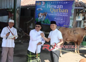 7 Ekor Sapi dan 27 Kambing Jadi Qurban Polres Sukabumi Kota di Idul adha 1444 H