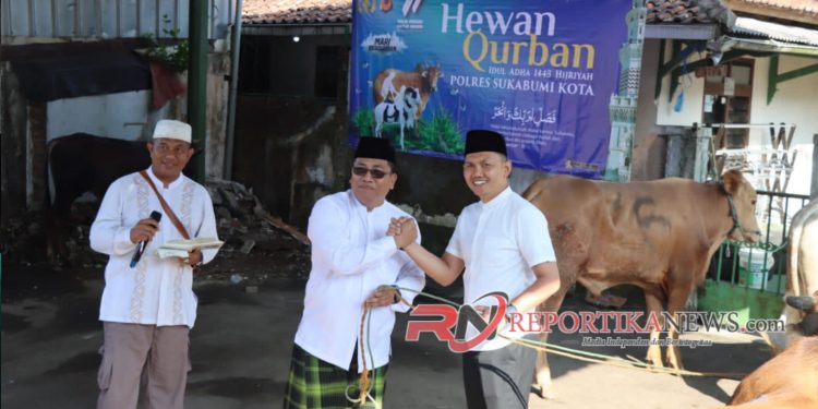 7 Ekor Sapi dan 27 Kambing Jadi Qurban Polres Sukabumi Kota di Idul adha 1444 H