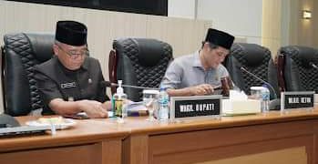 Rapat Paripurna DPRD Kab. Sukabumi, Bahas Pendangan Raperda APBD Tahun 2022
