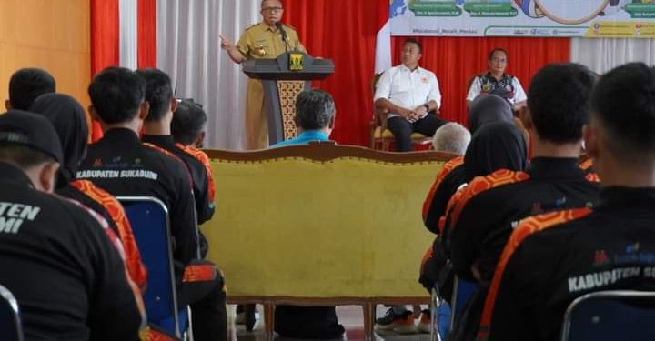 Bupati Sukabumi Lepas Kontingen Atlet POPDA XIII