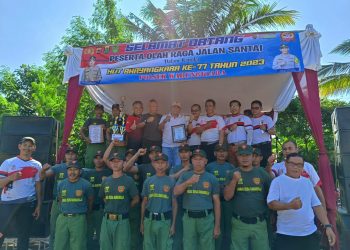 HUT Bhayangkari ke-77 Ratusan Warga Semangat Ikuti Jalan Sehat, Ketua Perbakin Apresiasi Linmas Warungkiara