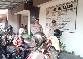 Ciptakan Keamanan, Polisi Rutin Pam Gereja Setiap Hari Minggu