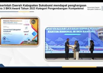 Pemkab Sukabumi Terima Penghargaan BKM AWARD 2023, Dibidang Pengembangan Kopetensi