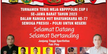 Ratusan Peserta Siap Meriahkan Turnamen Tenis Meja KBPPPOLRI Sukabumi 2023, Simak Informasi Lengkapnya