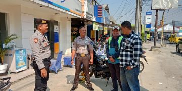 Anggota Polsek Lembursitu Melaksanakan Patroli Dialogis Dengan Security Obyek Vital