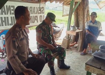 Sinergitas TNI-POLRI, Laksanakan Sambang dan Dialogis Bersama Warga