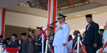 Jadi Inspektur Upacara HUT RI ke-78 di Lapang Cangehgar, Ini Yang Sampaikan Bupati Sukabumi
