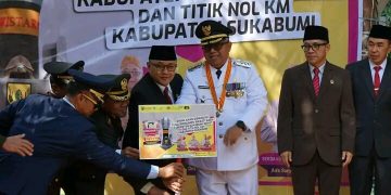 Titik Nol Kilometer Kab. Sukabumi, Bupati Patok Depan Alun Alun Palabuanratu