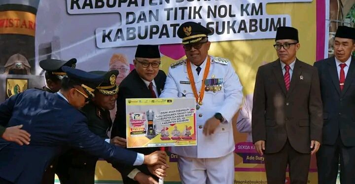 Titik Nol Kilometer Kab. Sukabumi, Bupati Patok Depan Alun Alun Palabuanratu