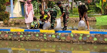 Dandim 0607/ Kota Sukabumi Beri Bantuan Benih Lele dan Nila