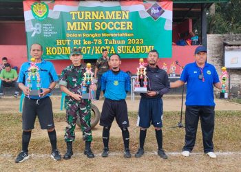 Kodim 0607/Kota Sukabumi Gelar Turnamen Mini Soccer