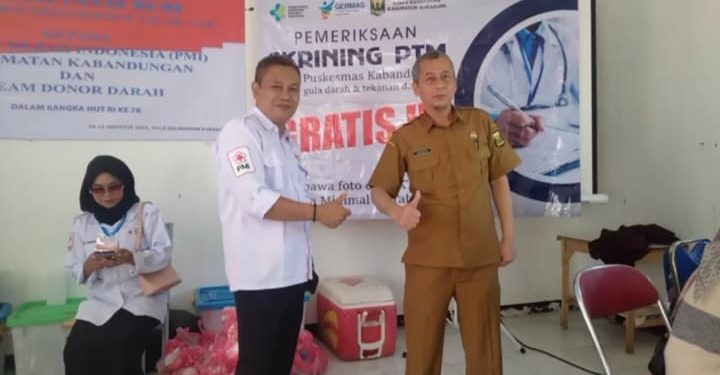 Jelang HUT Kemerdekaan Republik Indonesia Yang Ke-78 PMI Kecamatan Kabandungan Adakan Donor Darah