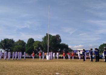 Camat Warungkiara Jadi Inspektur Upacara HUT RI ke-78 di Ampera, Terus Melaju Untuk Indonesia Maju