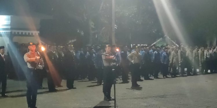 Kodim 0607/Sukabumi Kota menghadiri Apel kehormatan Dan Renungan Suci dalam Rangka HUT RI ke-78 Tahun 2023