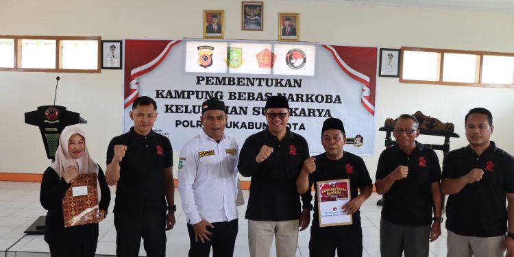 Polres Sukabumi Kota Launching Kampung Bebas Narkoba