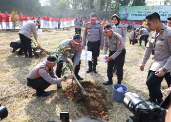 Lestarikan Negeri, Polri Gelar Aksi Penanaman Pohon Serentak