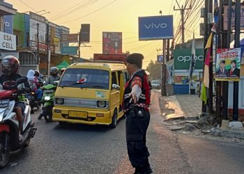 Rutin Laksanakan Gatur Pagi, Agar Terciptanya Kamseltibcar Lantas Di Pagi Hari