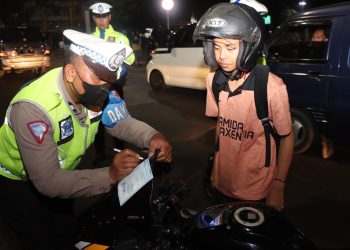 Polres Sukabumi Kota Tertibkan Puluhan Sepeda Motor Berknalpot Brong