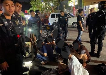 Respon Aduan Warga, Tim Patroli Presisi Polres Sukabumi Kota Amankan Belasan Pemuda yang Akan Tawuran