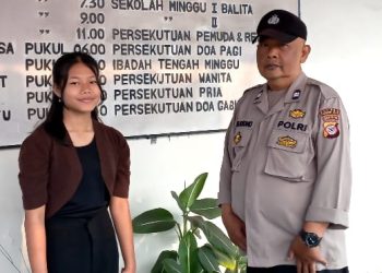 Pengamanan Giat Minggu Kasih di Gelar Di Gereja Getsmani