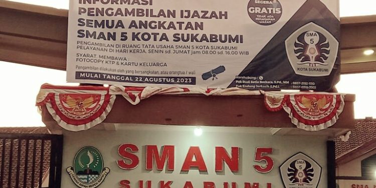 SMA Negeri 5 Kota Sukabumi Cetuskan Program Pembagian Ijazah Secara Massal, Berlaku Semua Angkatan