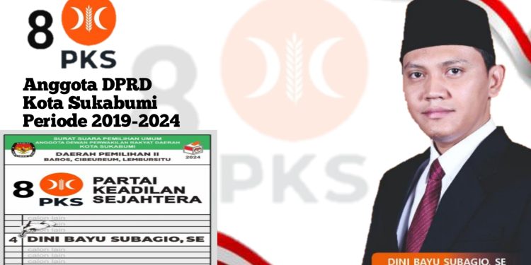 Caleg DPRD Kota Sukabumi Dapil ll Dini Bayu Subagio,SE Duduki Nomor Urut 4 Partai PKS