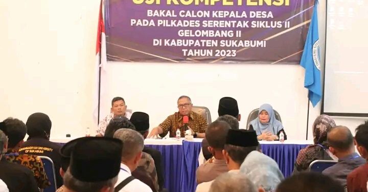 Bacalon Kades Dari 12 Desa di Sukabumi, Ikuti Uji Kompetensi Pilkades