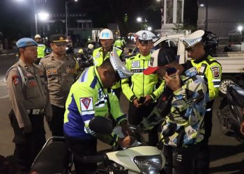 Terjaring Razia, 19 Unit Sepeda Motor di Sukabumi Diangkut Polisi