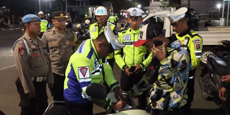 Terjaring Razia, 19 Unit Sepeda Motor di Sukabumi Diangkut Polisi