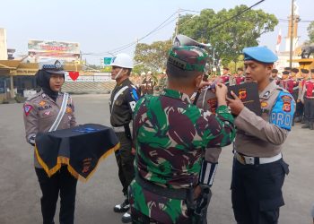Sinergitas TNI dan Polri, Dandim 0607/ Kota Sukabumi Pimpin Apel Gelar Pasukan Operasi Zebra Lodaya 2023