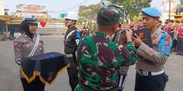 Sinergitas TNI dan Polri, Dandim 0607/ Kota Sukabumi Pimpin Apel Gelar Pasukan Operasi Zebra Lodaya 2023