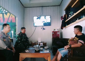 Sinergitas TNI-POLRI, Bhabinkamtibmas Dan Babinsa Sambang Warga Binaannya