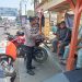 Sambangi Pangkalan Ojek, Bhabinkamtibmas dan Anggota Samapta Samapta Berikan Himbauan Kamtibmas