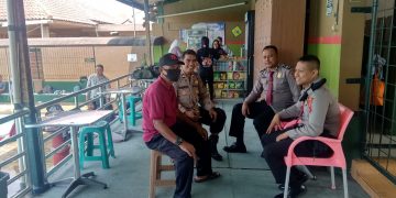 Patroli Tempat Wisata Kolam Renang Sport Garden, Berikan Himbauan Kamtibmas