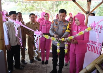 Tingkatkan Literasi, Kapolres Sukabumi Kota Resmikan Taman Baca Setya Wibawa