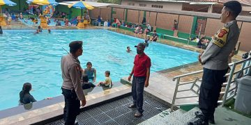 Anggota Polsek Lembursitu Patroli Ke Tempat Wisata Kolam Renang Sport Garden