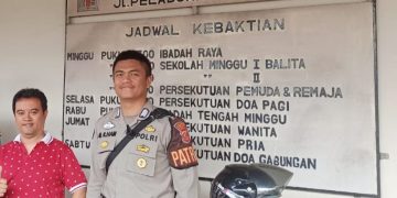 Minggu Kasih, Pam Gereja, Sudah Menjadi Rutinitas Anggota Polsek Lembursitu