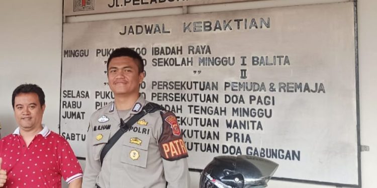 Minggu Kasih, Pam Gereja, Sudah Menjadi Rutinitas Anggota Polsek Lembursitu