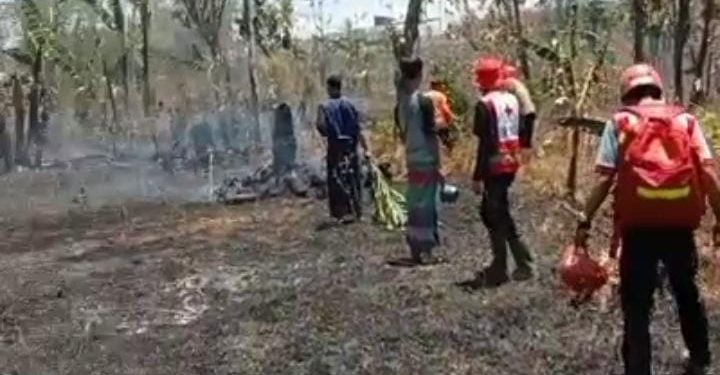 Kebakaran Lahan di Kapitan Cikundul, Ini Himbauan Damkar Kota Sukabumi