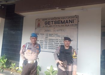 Minggu Kasih Pam Gereja, Sudah Menjadi Rutinitas Anggota Polsek Lembursitu