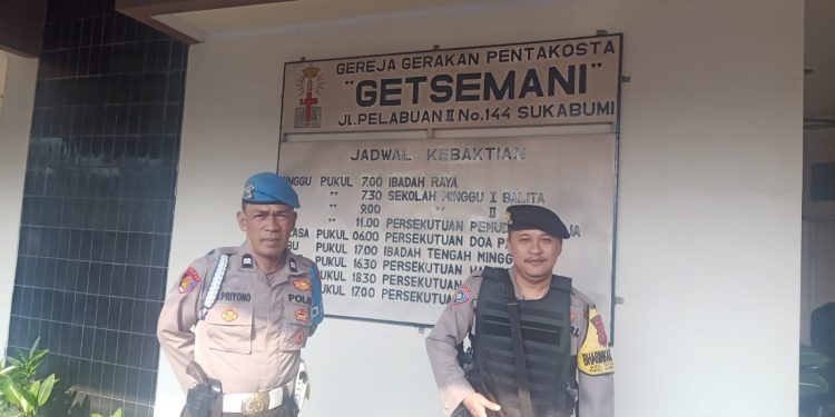 Minggu Kasih Pam Gereja, Sudah Menjadi Rutinitas Anggota Polsek Lembursitu