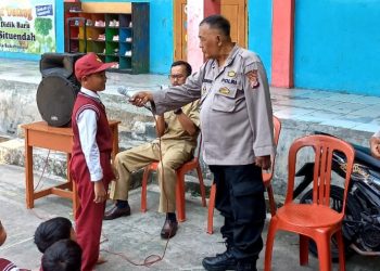 Cegah Bullying, PS Kanit Binmas dan Bhabinkamtibmas Polsek Lembursitu Berikan Pembinaan dan Penyuluhan ke Sekolah SDN Cicadas