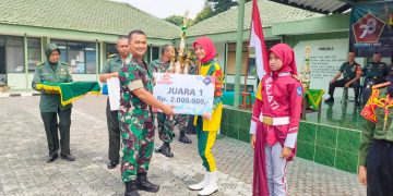 Kodim 0607/ Kota Sukabumi Gelar Lomba Ketangkasan Baris Berbaris (LKBB) tingkat SMP Sedrajat